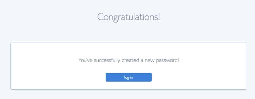 Bluehost Congratulation Passord